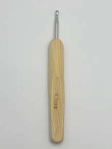 Silver-White Crochet Hook, Aluminum Crochet Hook With Bamboo Handle, Natural Wood Crochet Hook, DIY Yarn Tools 2.5mm, 3.0mm, 3.5mm, 4.0mm, 4.5mm, 5.0mm, 5.5mm, 6.0mm - Bamboo Silver-headed Crochet Hook - View 12