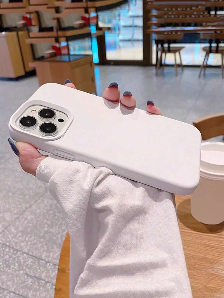 液态硅胶三层全包覆软橡胶手机壳，防震保护套，带防刮超细纤维内衬，兼容 17、17 Air、17 Pro、17 Pro Max、13、11、16 Pro Max、15、14 Plus、12 - 純白 - 查看 5