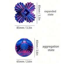 1pc ADHD Gear Ball 3D Printed Gear Ball Rotating Ball Fidget Toy - Relieve Stress And Anxiety With Gear Ball Fidget Ball - Ideal For Sensory Needs And, Finger Gear Ball - Unique Home And Office Decor, Parties And Creative Gifts - View 4