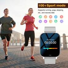 Smartwatch, 1.83-Inch Multifunctional Sports Smartwatch, Featuring Wireless Calling/Music, Message Notifications, Pedometer, Sedentary Reminders, And Multiple Watch Face Wallpapers. Suitable For Both Men And Women, Compatible With Android And IOS. Perfect As A New Year Gift. - View 8