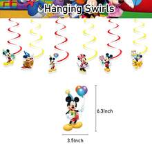 Mickey Mouse Themed Children's Cartoon Birthday Party Decorations, Hanging Flags & Spinners - Micah Flag Hoist - View 4