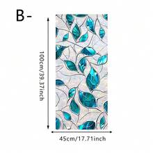 1/5 piezas Película de ventana de vidrio esmerilado vintage y colorida, pegatina de ventana extraíble, decoración geométrica estética para el baño - Filtro de color geométrico - Ver 11