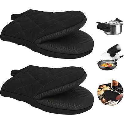 1 pieza Guante de horno de silicona resistente al calor, Guante de horno de silicona multicapa, Guante antideslizante resistente al calor, Accesorio de cocina y horneado duradero, Ideal para celebraciones de graduación, Juneteenth, Día del Trabajo, Día de los Abuelos, Día de la Tierra