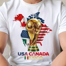 World Cup 2026 USA Canada Mexico PNG – T-Shirt Design (Digital Download) - 白色 - 查看 1