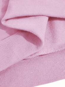 男女皆宜的夏季 DTMF 印花圆领卫衣，100% 纯棉，青蛙图案，休闲宽松版型，适合秋冬季节及日常穿着。 - 粉色 - 查看 3