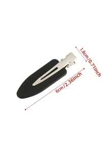 10个黑色和白色粉色简约时尚女士无痕刘海发夹化妆无痕发夹侧夹适合日常洗脸、化妆和护肤休闲场合 - 彩色 - 查看 2