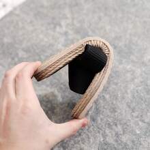 Teens' Criss-Cross Decor Flat Shoes, Warm & Comfortable Slip-On, Casual Solid Color Shoes - Black - View 3