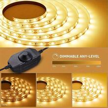 32.8ft 4800LEDs COB LED Strip Light Dimmable Super Bright, Christmas Lights, Halloween Lights, Led Light Strip, Led Lights For Bedroom, Light Strip, Room Decoration, Ambient Lighting, Room Lighting, Smart Home, Color Changing Lights, Led Lighting, Mood Lighting, Decorative Lights, Smart Light Bulb, Smart Lighting, Strip Lighting - 白光 - 查看 2