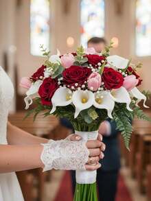 13.4" Artificial White Silk Calla Lily Flowers, Suitable For Mother's Day, Easter, Home, Kitchen, And Weddings - White - View 5