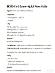 SKYJO ACTION 卡牌游戏 - 快节奏互动式家庭桌游，经典游戏的趣味变体，2-8人游戏，30分钟一局，包含多语言说明书，是派对娱乐的理想之选 - 彩色 - 查看 9