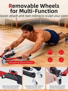 ABAHUB 1PC 可调节手臂和胸部训练器 - 22-440磅阻力家用胸部扩张器，用于肌肉训练 - 专业健身器材，5级阻力调节（男女通用/全身锻炼） - 彩色 - 查看 11