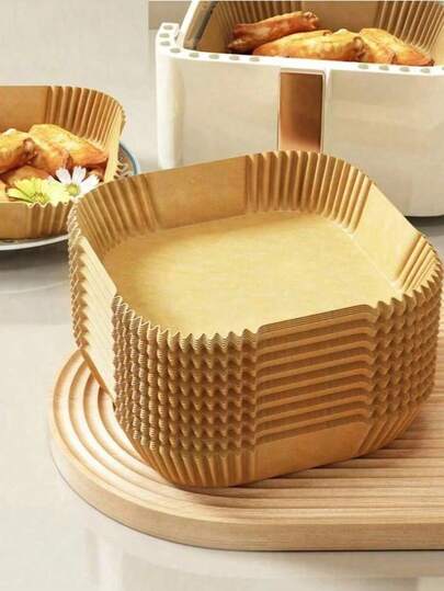 100pcs Fryer Parchment Paper Liners, Non-Stick Baking Paper Suitable Most Fryers