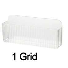 1/3件套免打孔壁挂式粘胶多层储物架，带透明层板 - 重型塑料置物架，适用于浴室、办公室、门窗及墙面收纳 - 节省空间安装 - 彩色 - 查看 10