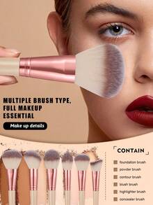 51-Piece Makeup Sponge & Brush Set, Including Brush Cleaner Bowl, Hair Band, And Facial Cleansing Puff – Complete Tool Kit For Loose Powder, Concealer, And Moisturizer; Professional Face And Eye Makeup Tools - Multicolor - View 7