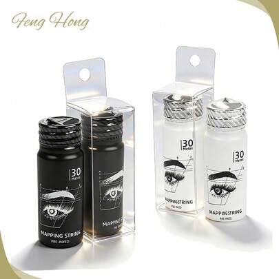 30M Microblading Mapping String Bottle Eyebrow Thread Brows Marker Line White Permanent Makeup Tattoo Dyeing Tool