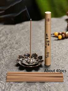 1/2 pieza Accesorio de quemador de incienso de loto poroso, soporte de inserto de incienso zen, bandeja de quemador de incienso de sándalo - Moda en línea - Múltiples aromas - Ver 14