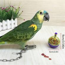 1个鹦鹉喂食器益智玩具，互动式鸟类喂食玩具，防溢食物分配器 - 鹦鹉觅食宠物玩具 - 查看 2