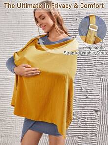 1件装 [Oeko-Tex] 四季通用哺乳巾，哺乳披肩，婴儿推车遮阳篷 - 彩色 - 查看 9