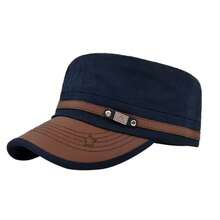 1pc Men's FS Star Embroidery Flat Top Baseball Cap, Adjustable Outdoor Sun Protection Casual Hat, Suitable For Spring, Autumn, Travel, Beach, Party,Summer,Holiday - Multicolor - View 10
