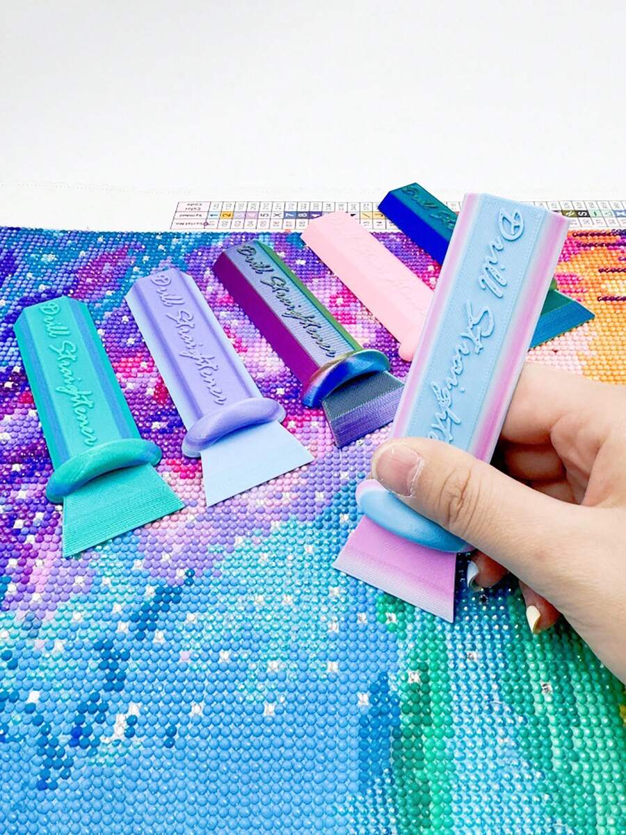 1 pieza Accesorio ajustador de herramienta de pintura de diamantes, limpiador de lienzo, enderezador de diamantes