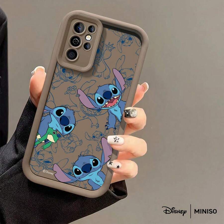Miniso Disney Stitch Stitch & Frog All-Over Print Phone Case Suitable For Samsung Galaxy S25 Ultra/S25 Plus/S25/Galaxy S24 Ultra/S24 Plus/S24/S24 FE/S23 Ultra/S23 FE/S22Ultra/S22 Plus/S22/S21 Ultra/S21 Plus/S21/S21 FE/A13/A14/A15/A16/A17/A33/A34/A35/A36/A52/A53/A54/Galaxy Note20Ultra/Galaxy Note20 Galaxy S25 Case Galaxy S25 Case Galaxy S25 Ultra Case Plus Stocking Stuffers The Girlfriend - 咖啡棕 - 查看 1