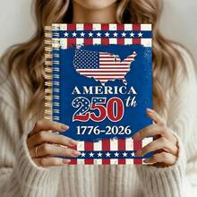 250th Anniversary Of The United States Notebook | A5 Striped Paper, Suitable For Daily, School And Office Use, Fashionable Planner, Patriotic Hobby - 250th Anniversary Of Love and Relationships - View 4