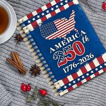 250th Anniversary Of The United States Notebook | A5 Striped Paper, Suitable For Daily, School And Office Use, Fashionable Planner, Patriotic Hobby - 250th Anniversary Of Love and Relationships - View 7