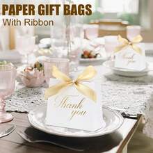 Gift Box With Ribbon 4.9'x4.7'x1.8' Paper Mini Gift Boxes Presents Bags For Birthday Christmas Mother's Day Wedding Baby Shower Birthday Packaging Candy Cookie Chocolate Craft Candle Small Gifts - View 5