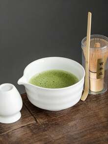 2/4pcs Japanese Matcha Bowl, Matcha Whisk, Matcha Spoon, Matcha Brush, Ceramic Tea Cup Set, Matcha Preparation Tools, Back To School Set, Holiday Gift Box, Halloween Gift Box - Japanese Matcha Whisk Set - Matcha Set Includes Matcha Whisk And Bowl (Matcha Bowl With Spout), Matcha Sifter, Matcha Whisk Stand And Matcha Spoon - Perfect Bamboo Matcha Whisk, Excellent Gift For Matcha Lovers - Multicolor - View 7