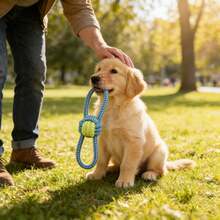 7件套蓝绿色宠物绳索玩具，满足狗狗天生的咀嚼欲望并释放能量！ - 彩色 - 查看 7