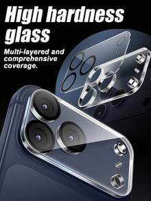 6-Pack Lens Protection Film, High-Definition Scratch Resistant Lens Cover, Compatible With IPhone 11/12/13/14/15/16 Plus/16 Pro/16 Max/17/17 Air/17 Pro/17 Max Series, Suitable For Daily, Office, And Home Use. Waterproof, Shockproof, Anti Fall, And Anti Scratch, Protecting The Phone Camera. - Multicolor - View 7