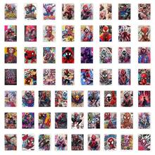 Marvel 63 piezas Pegatinas de arte dibujado a mano de  , paquetes de collage populares de , pegatinas de colección de fans para decoración de dormitorio infantil. Decoración de fiesta temática, regalo del Día del Niño. - Multicolor - Ver 6