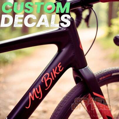 Personalized Decorative Stickers For Bicycles, Motorcycles, Helmets, Dcooters, Add Your Own Name/Text, Suitable For Riding, Scooter, Motorcycle Decorations, Ideal For Schools, Teams, Gifts, Easy To Apply Remove, School Accessories, High-Quality Stickers, Detachable Decorative Stickers, Great Gift Choice