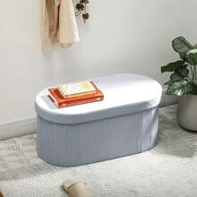 HOMCOM Storage Benches & Ottomans - Dark Grey - View 3