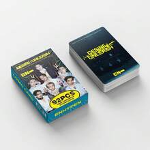 92 piezas/Caja KPOP EN (60 tarjetas fotográficas holográficas + 32 pegatinas), mercancía de fans, adecuado como regalo festivo, con valor de coleccionista - Multicolor - Ver 13