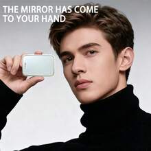 SKYWORTH Metz Single-Blade Rotary Electric Shaver – 15 Replaceable Blades, 0.1mm Floating Foil, Ultra-Thin Comfort Fit, 50% Efficiency Boost, IPX7 Waterproof, Compact Aluminum Body, Travel-Friendly, Includes Leather Case, Nose Hair Trimmer, USB Charging. - Multicolor - View 4