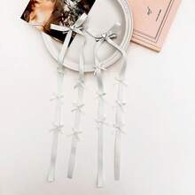 Cute Bowknot Ribbon Hair Clip, Elegant Long Butterfly Ribbon Hair Accessory - Multicolor - View 12