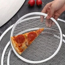 Commercial Grade Seamless Aluminum Pizza Baking Net, Seamless/Non-Stick Mesh Baking Tray, Kitchen Utensil, Suitable For Oven, Grill - Multicolor - View 10
