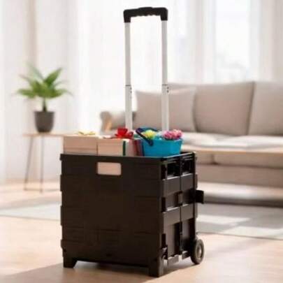 Carrinho dobrável - Vira maleta- feira -passeio-trabalho-resistente ORIGINAL-Multiuso-Importado