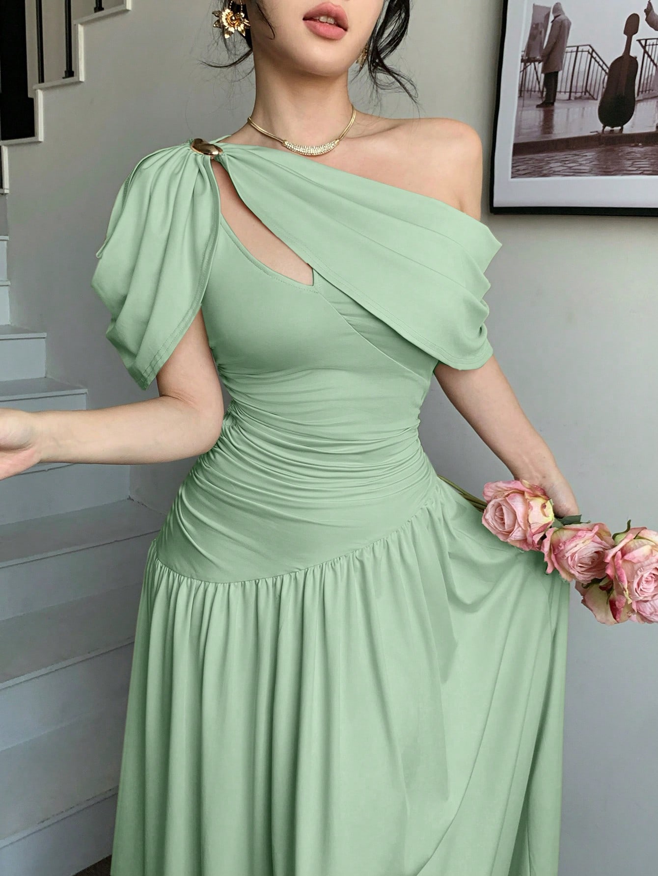 abyoxi فستان ماكسي مناسب للحفلات والمناسبات الرسمي...