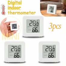3pcs/2pcs/1pc Electronic Thermometer, Intuitive Temperature & Humidity Display, Suitable For Indoor, Outdoor, Bedroom, Dining Room, Office, Reptile Habitat - View 12