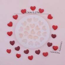 17-Cavity Star, Heart, Pentagram Silicone Mold, DIY Resin, Wax, Candle Accessories, Home Decor Multipurpose Mold - White - View 5