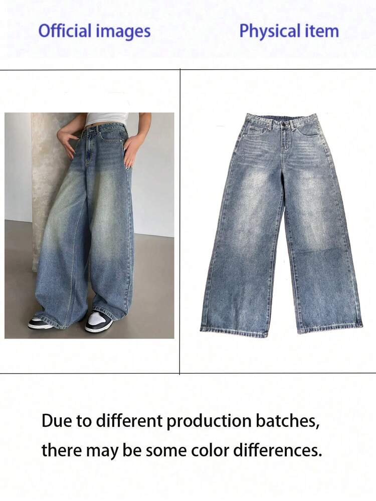 Teen Girls' Loose Fit Jeans - Light Wash - View 7