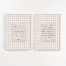 2pcs Jeremiah 1:5 & 29;11 Bible Verse Wall Art Picture Neutral Beige Prints Canvas Paintings Christian Scripture Posters Bundle Faith Wall Decor For Nursery Room, Living Room, Mosque Decor Gift For Her Unframed - Pattern - View 5