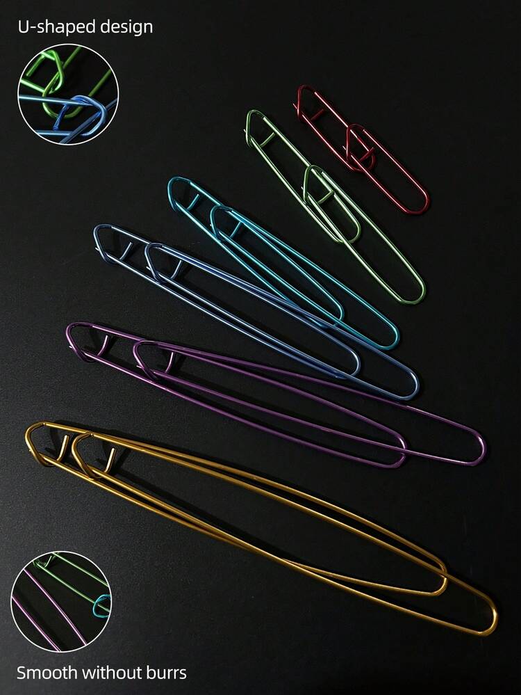 [6pcs/12pcs Aluminum Knitting Needles] 6pcs/12pcs Colorful Aluminum Knitting Stitch Holders, Knitting Safety Pins - Aluminum Pin - View 4