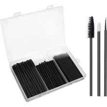 150 Disposable Mascara Wands & Lip Wands Set, 50 Eyelash Brushes, 50 Lip Brushes, 50 Micro Brushes With Organizer Box, Makeup Tool Kit For Eyelash Extensions - Multicolor - View 10