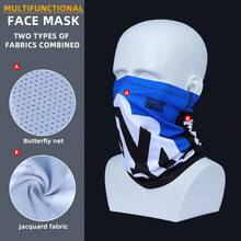 Fabulous Be Xtreme Multi-Functional Face Mask, Fashionable & Cool, Moisture-Wicking, Elastic, Suitable For Cycling, Running, Hiking, Fishing, All Seasons - Multicolor - View 15