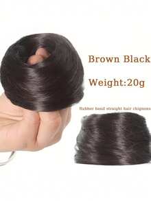 1 cái/bộ Dây buộc tóc búi 3 inch, Dây chun buộc tóc, Dây buộc tóc đuôi ngựa kẹp cho nữ, Dây buộc tóc thẳng cho tóc giả kiểu Châu Âu và Mỹ, Dụng cụ tạo kiểu tóc búi tự nhiên bồng bềnh, Dây chun buộc tóc. - Nhiều màu - Xem 16