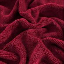 King Size Fleece Sheet Set Measuring 260x230cm. Softness And Comfort. - 葡萄酒 - 查看 5