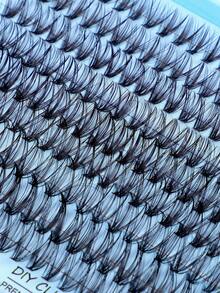 Bộ dụng cụ tự làm nối mi (612/576/522 sợi), Bộ mi giả dạng chùm, kiểu D-Curl dày dặn, 8-16mm, bao gồm keo dán mi, nhíp và cọ chải mi. Thích hợp sử dụng tại nhà. Bao gồm hướng dẫn sử dụng mi giả dạng chùm (4 kiểu kết hợp). Vật dụng cần thiết khi đi du lịch. - Nhiều màu - Xem 9